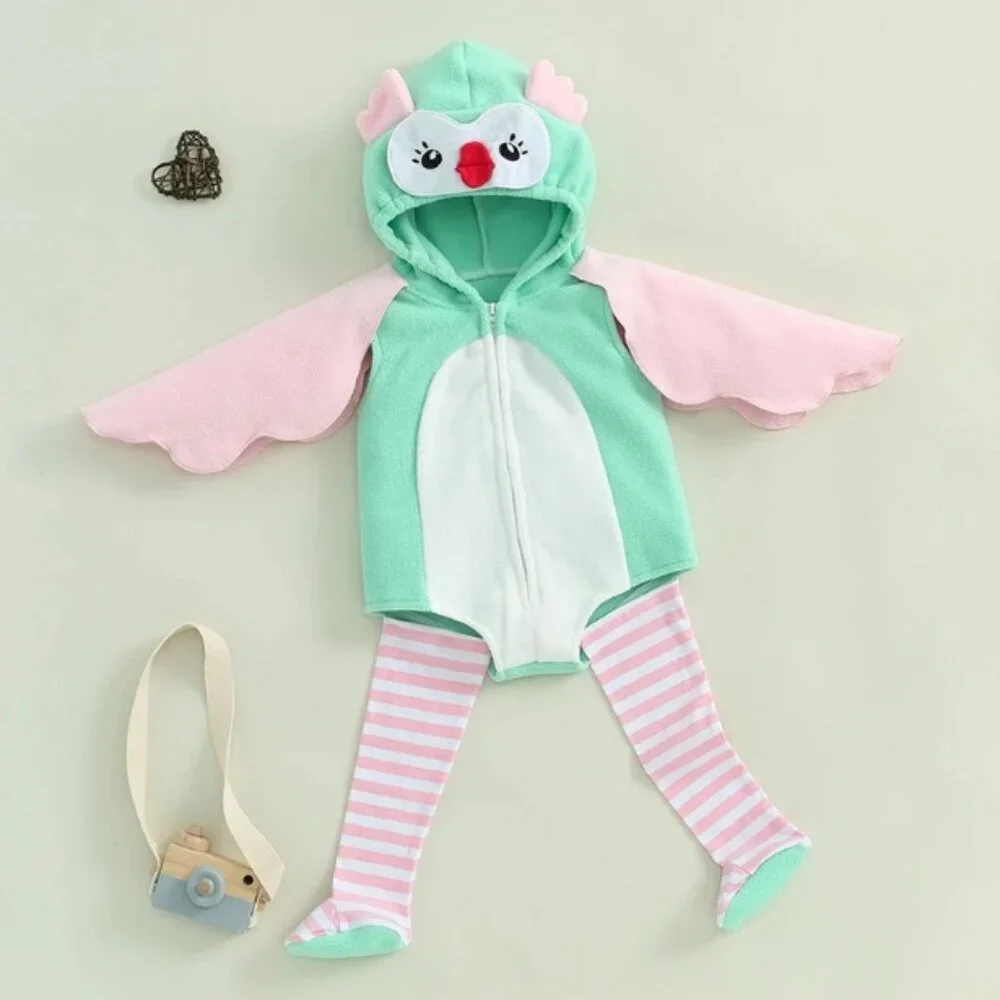 Baby Girls Owl Halloween Romper Jumpsuit Costume